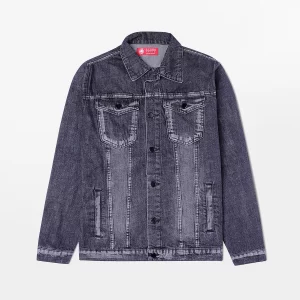 Men Black Denim Jacket