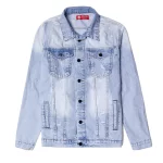 Men Blue Denim Jacket (Cuts)