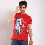 Men Round T-Shirt (Half Lion)