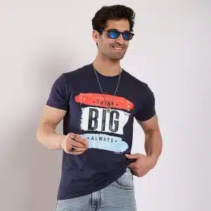 Men Round T-Shirt (Think Big)